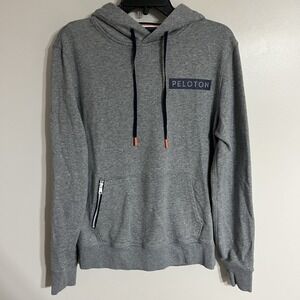 Four Laps x Peloton Pullover Mens Size Medium Gray Long Sleeve Hoodie
